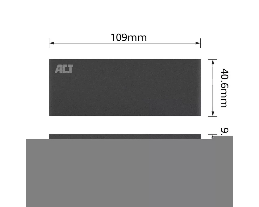 Аксесоар за съхранение Чекмедже за твърд диск ACT AC1600, M.2 SSD, USB 3.2 Gen1, Черен 5