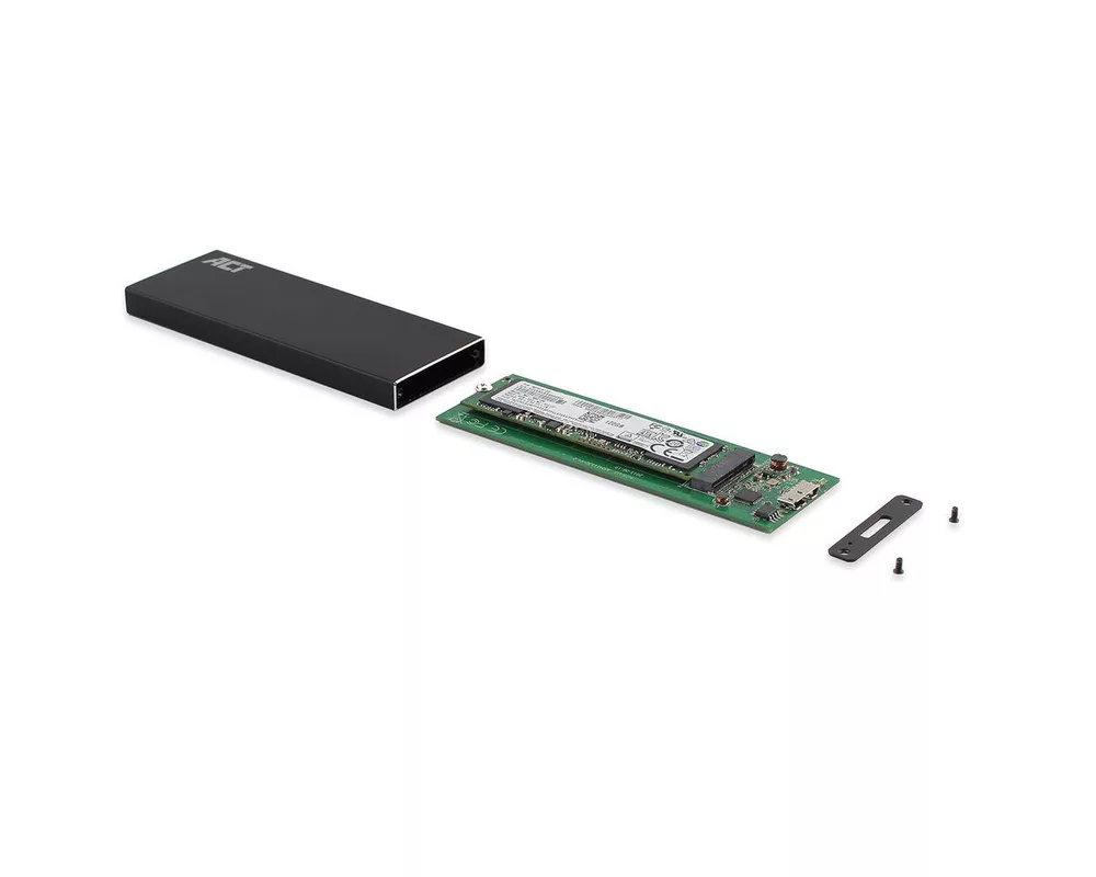 Аксесоар за съхранение Чекмедже за твърд диск ACT AC1600, M.2 SSD, USB 3.2 Gen1, Черен 3