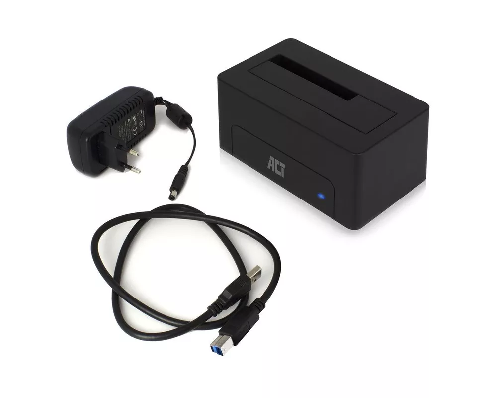 Аксесоар за съхранение Докинг станция ACT AC1500, USB 3.1 Gen1, За 3.5"/2.5" SATA HDD/SSD 4