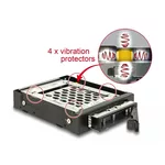Аксесоар за съхранение Преносимо чекмедже Delock 3.5″, За 1 x 2.5″ SATA / SAS HDD / SSD, Защита от вибрации 7