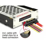 Аксесоар за съхранение Преносимо чекмедже Delock 3.5″, За 1 x 2.5″ SATA / SAS HDD / SSD, Защита от вибрации 4