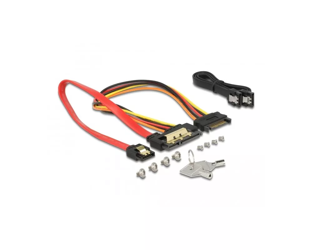 Аксесоар за съхранение Преносимо чекмедже Delock 3.5″, За 1 x 2.5″ SATA / SAS HDD / SSD, Защита от вибрации 6