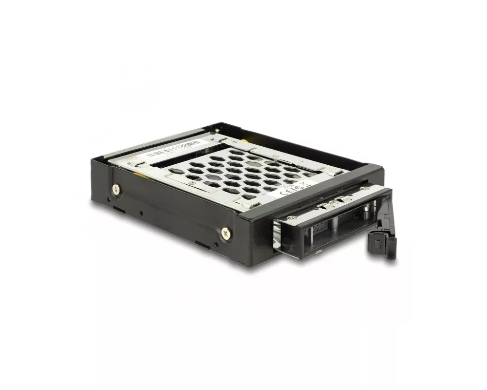 Аксесоар за съхранение Преносимо чекмедже Delock 3.5″, За 1 x 2.5″ SATA / SAS HDD / SSD, Защита от вибрации 2
