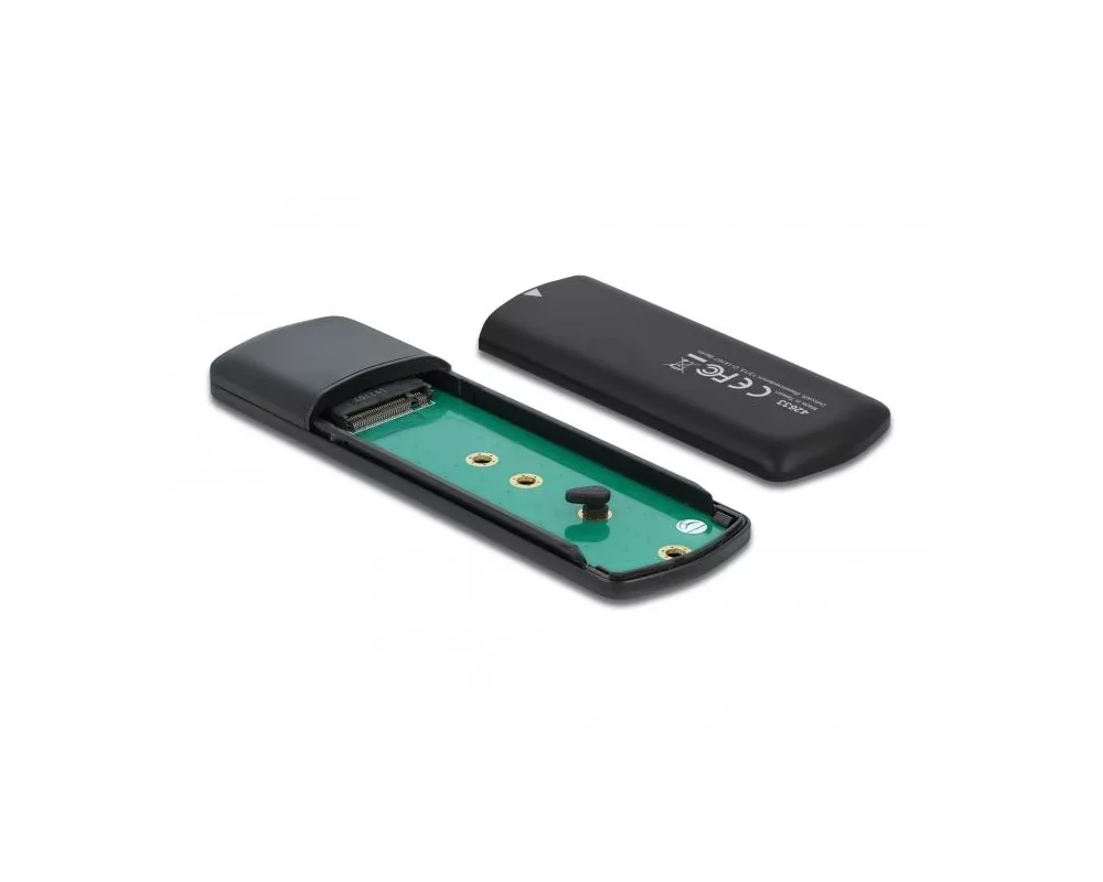 Аксесоар за съхранение Външно чекмедже Delock, За M.2 NVMe PCIe / SATA SSDD, USB-C 3