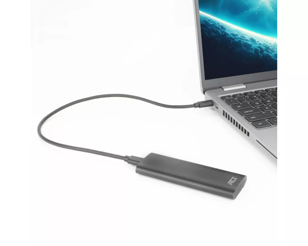 Аксесоар за съхранение Чекмедже за диск ACT  AC1615, USB-C M.2 NVMe / PCIe SSD 6