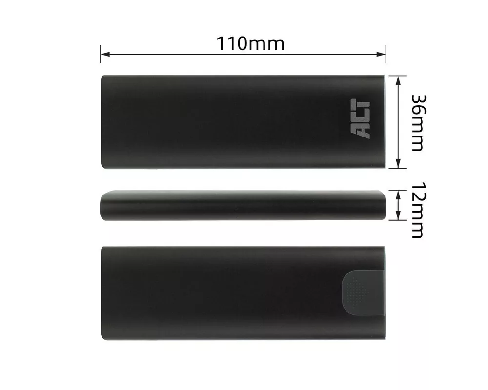Аксесоар за съхранение Чекмедже за диск ACT  AC1615, USB-C M.2 NVMe / PCIe SSD 7