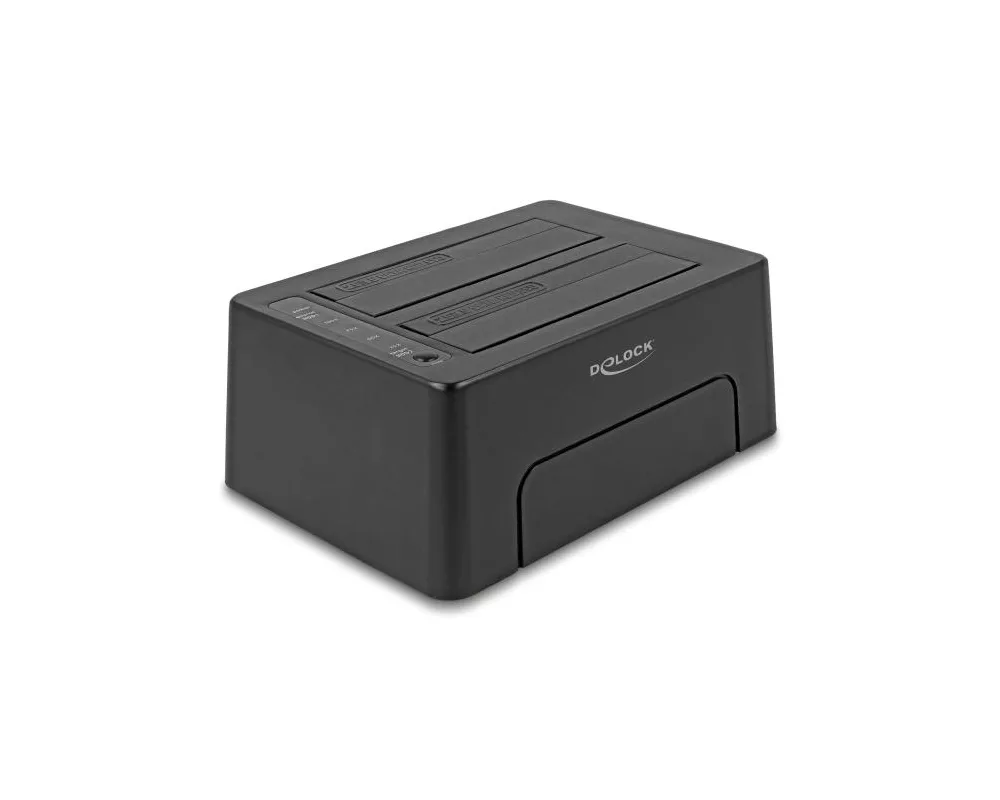 Аксесоар за съхранение Външна докинг станция Delock, За 2 x SATA HDD / SSD, USB-C 2