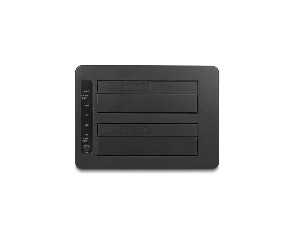 Аксесоар за съхранение Външна докинг станция Delock, За 2 x SATA HDD / SSD, USB-C 4