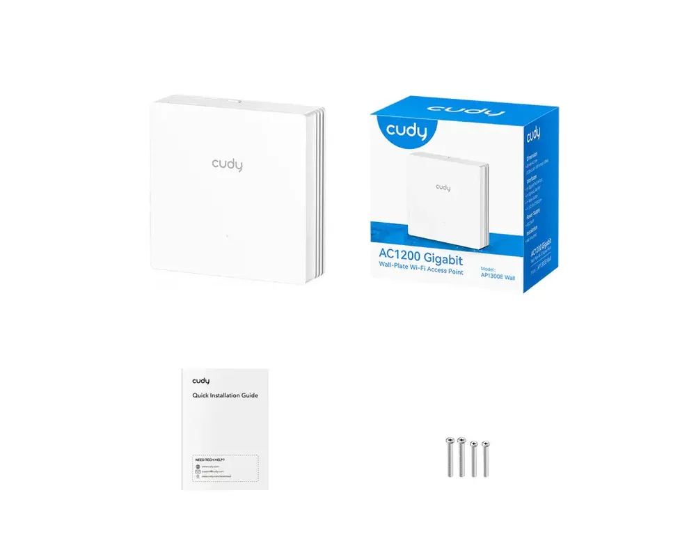 Access point (Точка за достъп) Cudy AP1300E Wall, AC1200 4