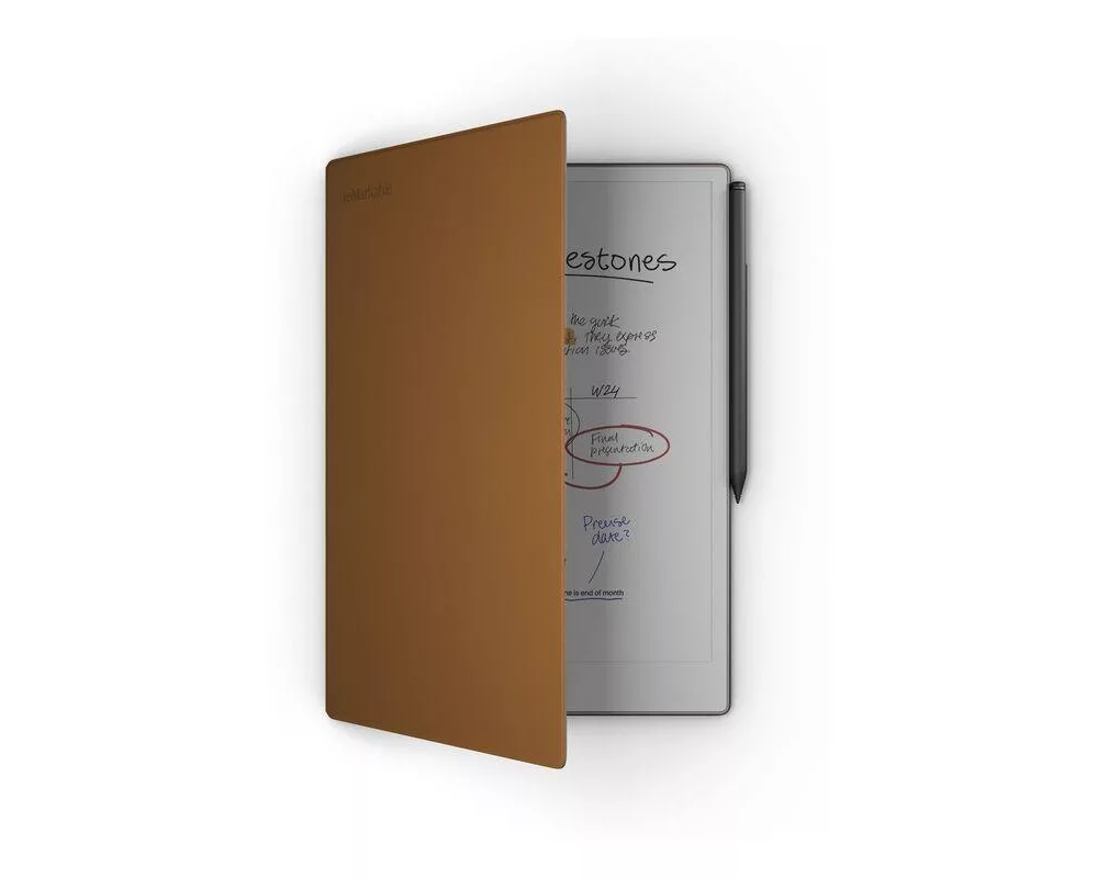 Електронна книга Таблет reMarkable Paper Pro 11.8" в комплект с Marker plus и Калъф Premium Brown Leather Book Folio 5