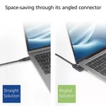 Кабел ACT Кабел USB-C - USB-C, 10Gbps, 60W, 1 m, конектори 90° left/right, up/down angled 3