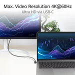 Кабел ACT Кабел USB-C - USB-C, 10Gbps, 60W, 1 m, конектори 90° left/right, up/down angled 5