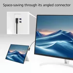 Кабел ACT Кабел USB-C - USB-C, 10Gbps, 60W, 1 m, конектори 90° left/right, up/down angled 4