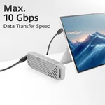 Кабел ACT Кабел USB-C 10Gbps, 60W, 0.5м, конектори на 90° up/down angled 6