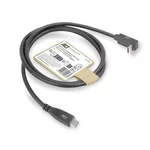 Кабел ACT Кабел USB-C - USB-C, 10Gbps, 60W, 0.5 м, конектори - 1x прав и 1x на 90° up/down angled 7