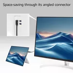 Кабел ACT Кабел USB-C - USB-C, 10Gbps, 60W, 0.5 м, конектори - 1x прав и 1x на 90° up/down angled 3