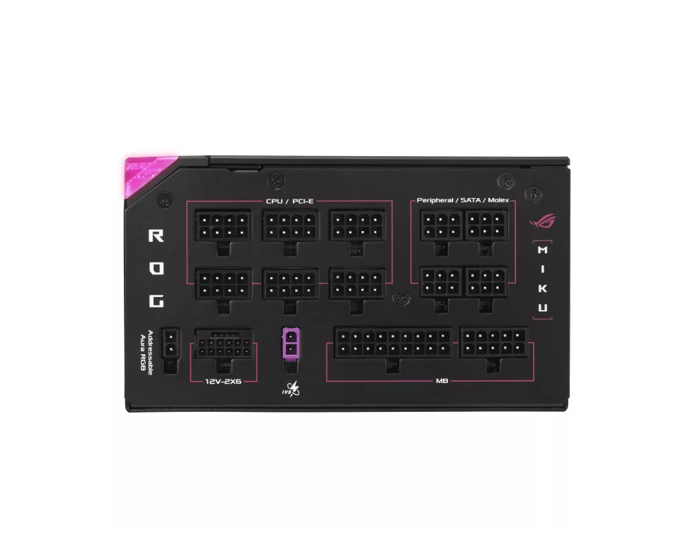 Захранване ASUS ROG Thor 1200W Platinum III Hatsune Miku Edition 9