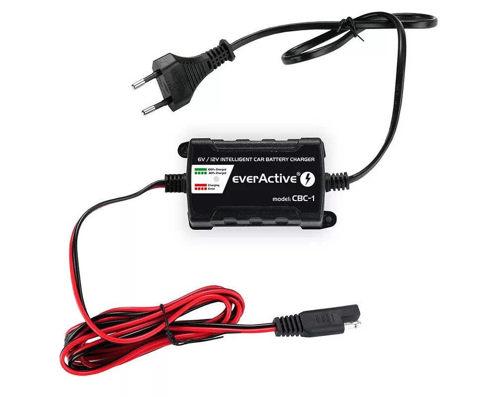 Зарядно  процесорно устройство  6V/12V everActive CBC-1 v2  до 1А за автомобили и мотоциклети 3