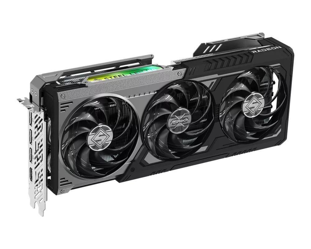 Видеокарта ASRock Radeon RX 9070 GRE Steel Legend Dark 12GB OC GDDR6 3