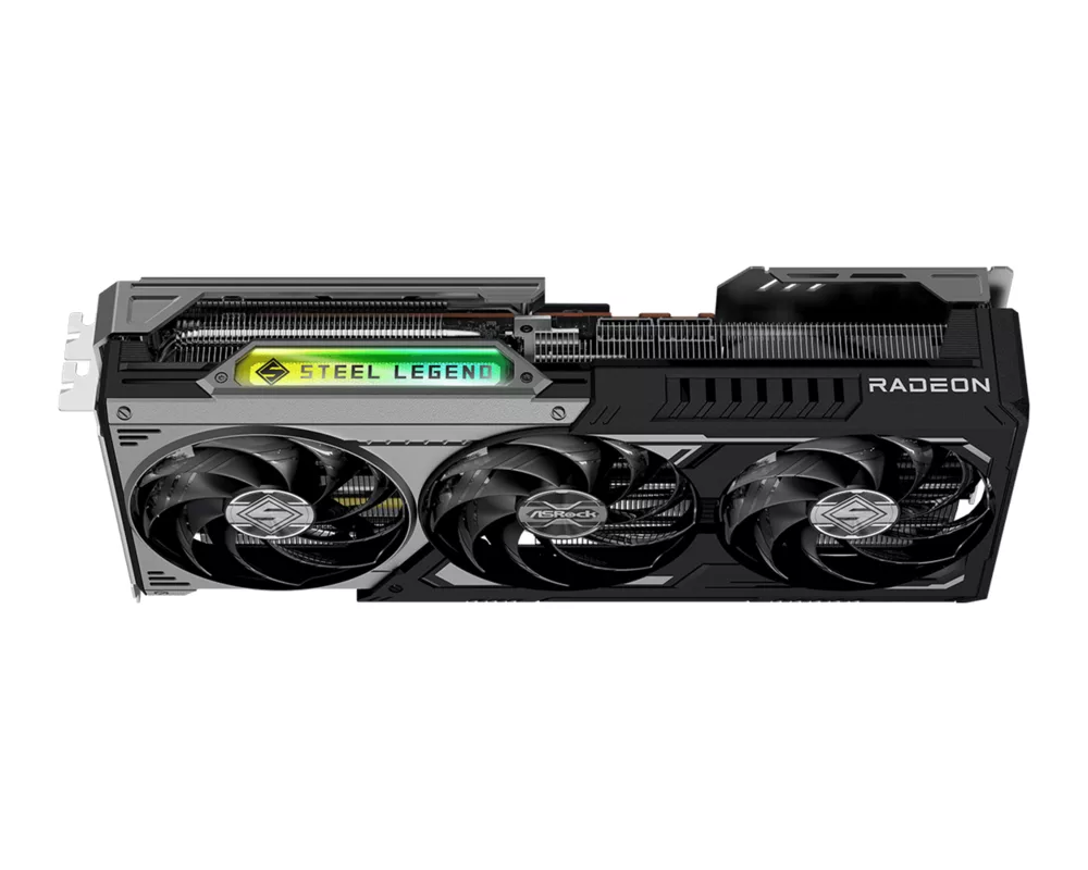 Видеокарта ASRock Radeon RX 9070 GRE Steel Legend Dark 12GB OC GDDR6 5