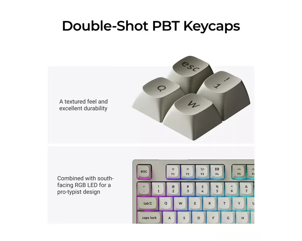 Клавиатура Геймърска Механична клавиатура Keychron C1 Pro 8K QMK - Super Banana Switch 5