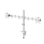 Стойка HAMA Стойка за 2 монитора за бюро, регулируема, 13" - 35", 12 кг, Бял 8