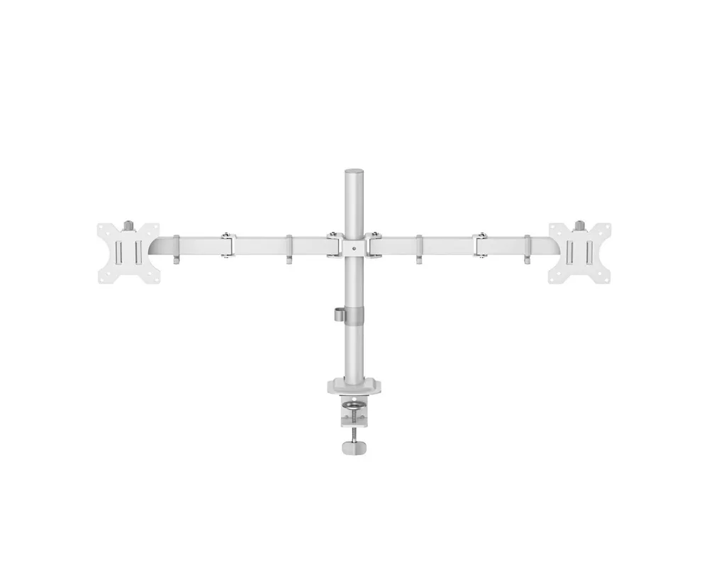 Стойка HAMA Стойка за 2 монитора за бюро, регулируема, 13" - 35", 12 кг, Бял 2