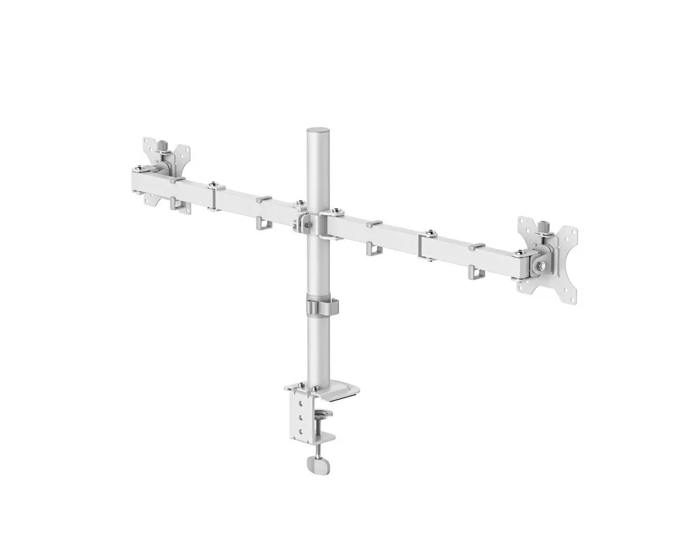 Стойка HAMA Стойка за 2 монитора за бюро, регулируема, 13" - 35", 12 кг, Бял 3