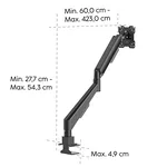 Стойка HAMA Стойка за монитор за бюро, 17"-35", регулируема, газова пружина 16