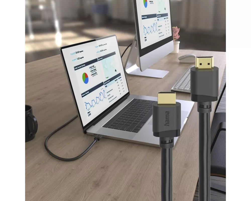 Кабел HDMI - HDMI Ultra HD, 8K, 48 Gbit/s, Ethernet, позл.конектори, 1 м 4