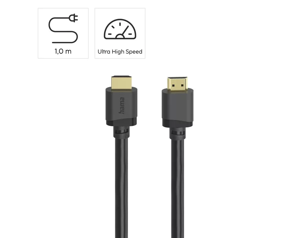 Кабел HDMI - HDMI Ultra HD, 8K, 48 Gbit/s, Ethernet, позл.конектори, 1 м 10