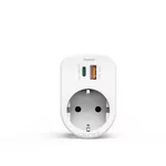 Разклонител HAMA 3-мултипортов контакт, 1 x USB-C PD, 1 x USB-A, 1 x Шуко контакт, 30W PD 2