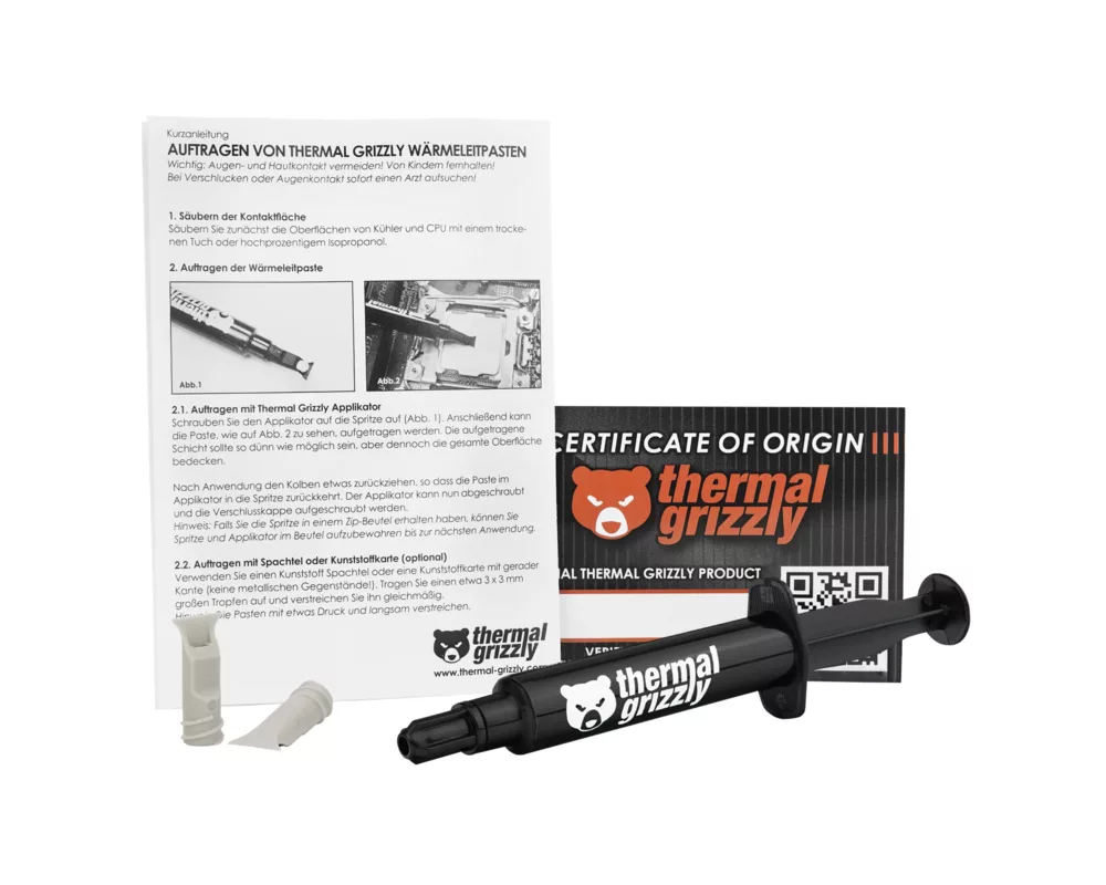 Термо паста Thermal Grizzly Kryonaut Extreme, 6g, Черен 2