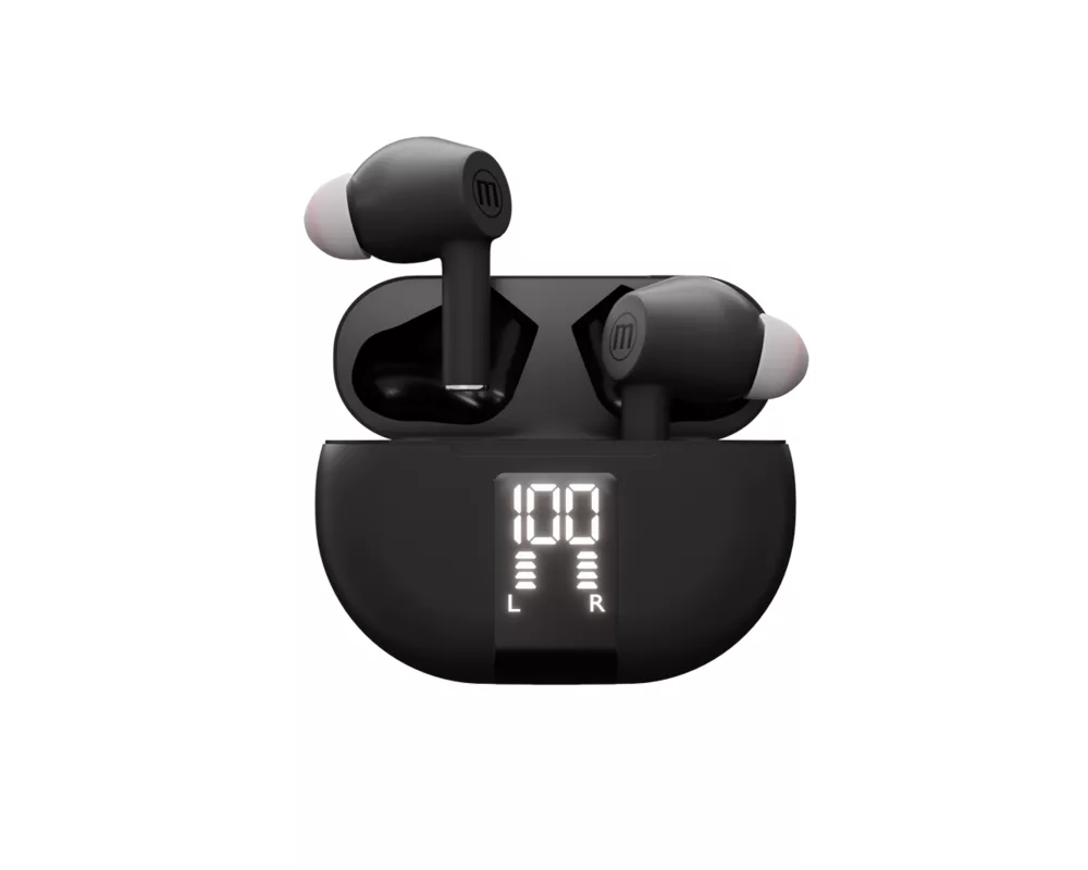 Слушалки Блутут безжични слушалки тапи MAXPODS active noise cancelling black MAXELL Truewireless 4