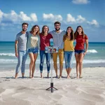 Фото и видео аксесоари HAMA Трипод/Селфи стик "Fancy Stand 70 II", за смартфон и камера, Bluetooth дистанционно 5