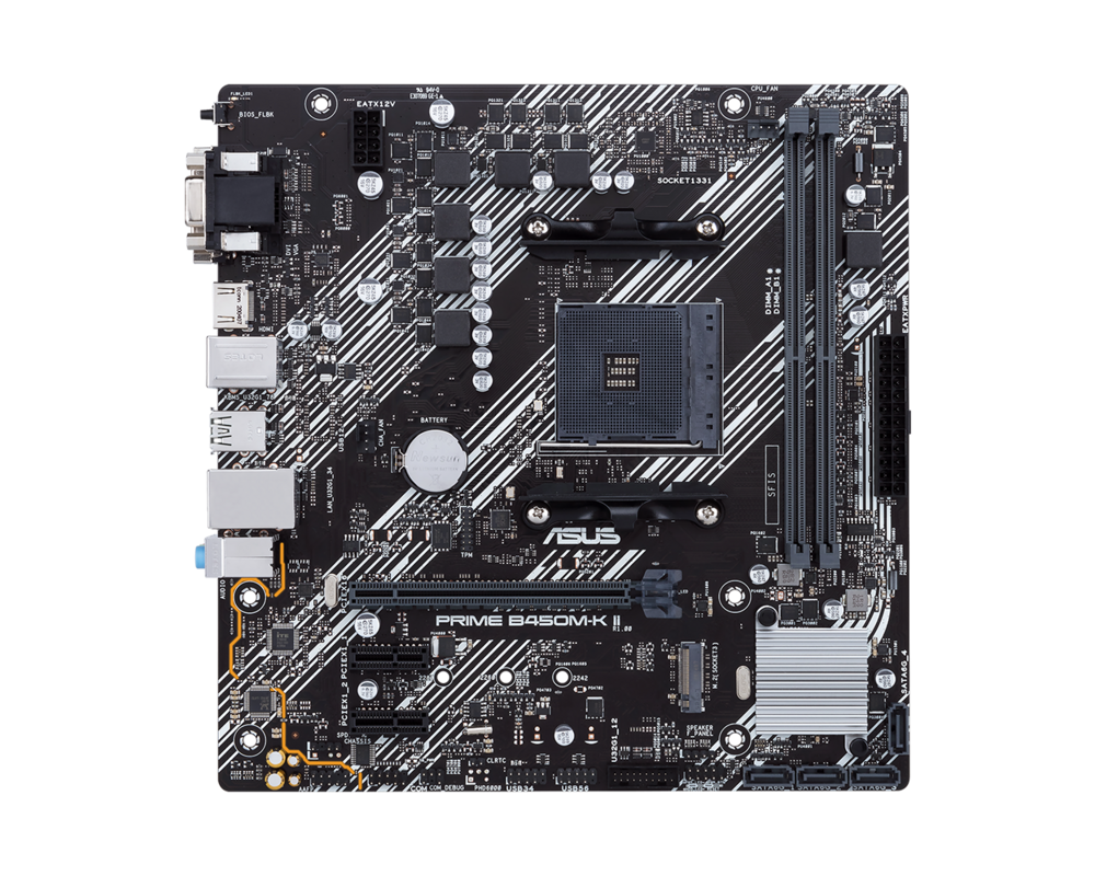 Дънна платка ASUS PRIME B450M-K II 3 Дънна платка ASUS PRIME B450M-K II 3
