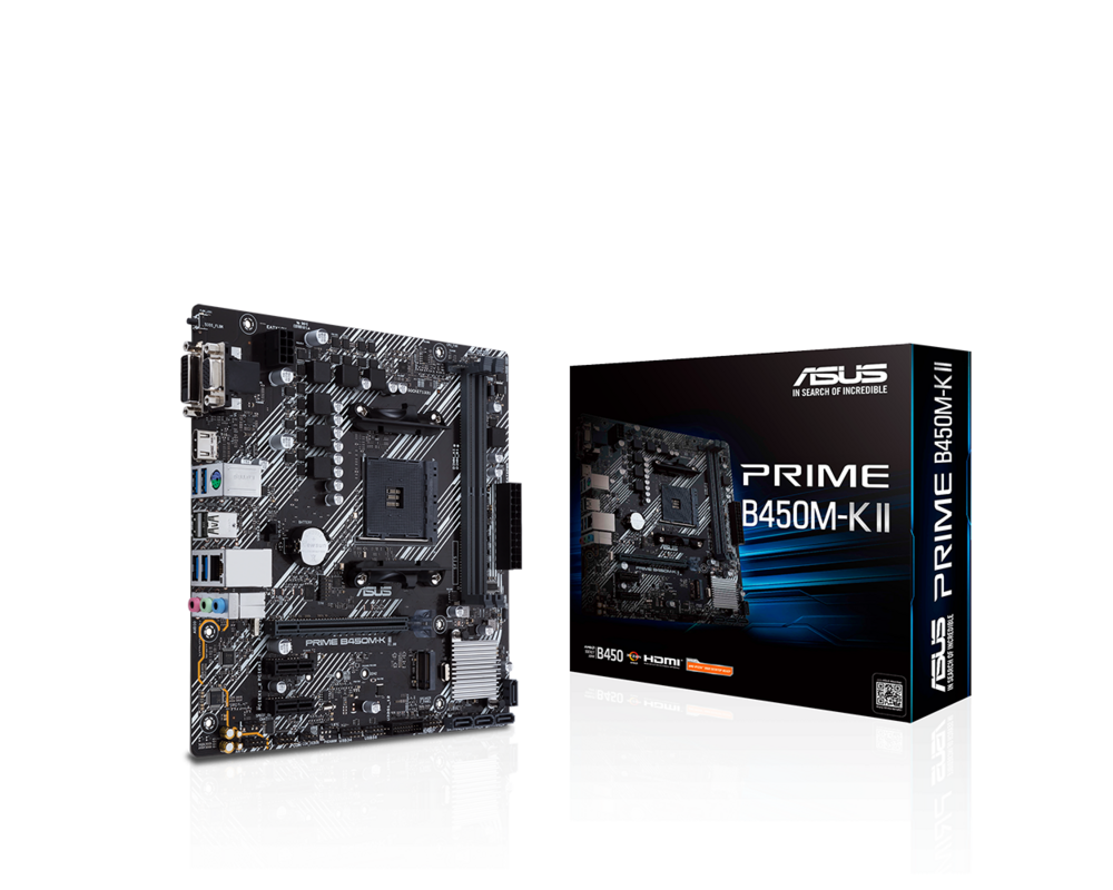Дънна платка ASUS PRIME B450M-K II 8 Дънна платка ASUS PRIME B450M-K II 8