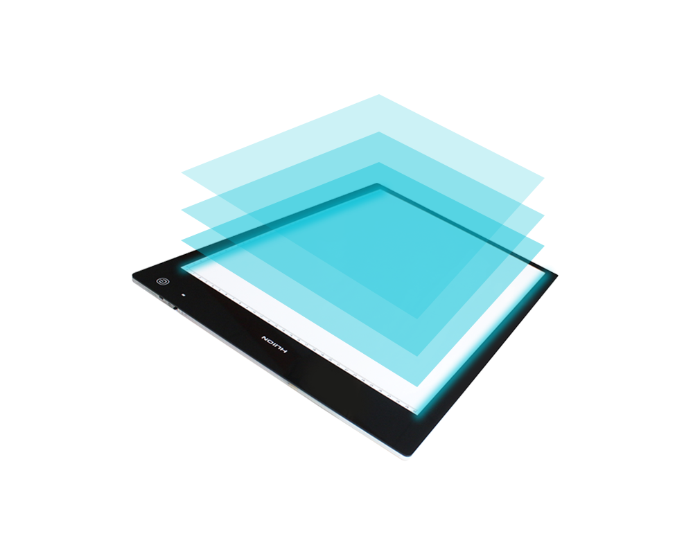 Графичен таблет LED светеща подложка за рисуване HUION LED light pad L4S, USB, Черен 6 Графичен таблет LED светеща подложка за рисуване HUION LED light pad L4S, USB, Черен 6