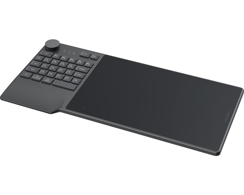 Графичен таблет HUION Inspiroy Keydial KD200, USB-C, Bluetooth, Metal Grey 3 Графичен таблет HUION Inspiroy Keydial KD200, USB-C, Bluetooth, Metal Grey 3