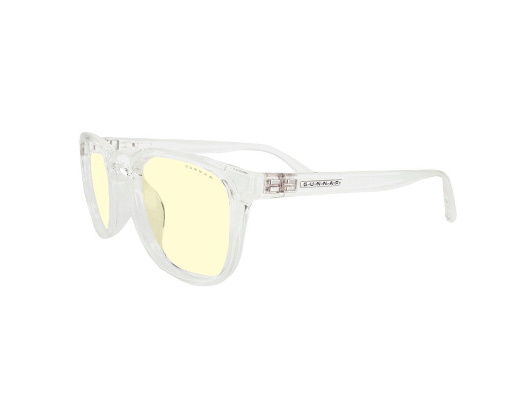 Очила за компютър Компютърни очила GUNNAR Oakland Crystal, Amber, Бял Очила за компютър Компютърни очила GUNNAR Oakland Crystal, Amber, Бял