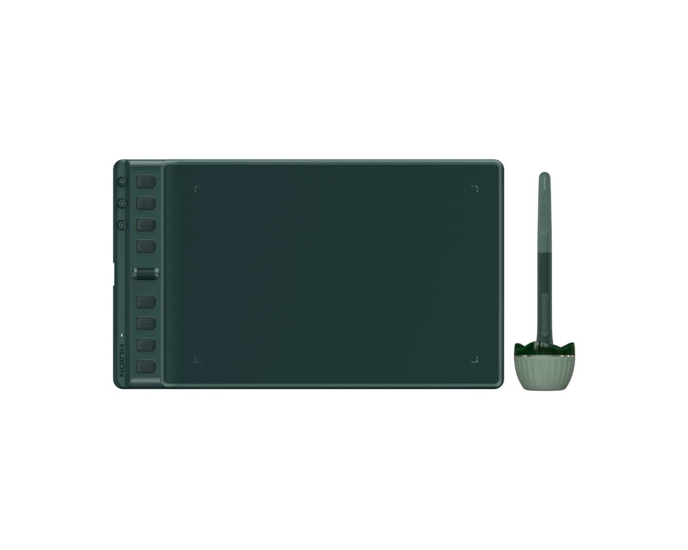 Графичен таблет HUION Inspiroy 2 M, 5080 LPI, Зелен Графичен таблет HUION Inspiroy 2 M, 5080 LPI, Зелен