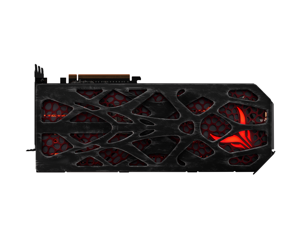 Видеокарта Заден панел за видео карти Powercolor Radeon RX 7900 XT/XTX Серия Red Devil 4 Видеокарта Заден панел за видео карти Powercolor Radeon RX 7900 XT/XTX Серия Red Devil 4