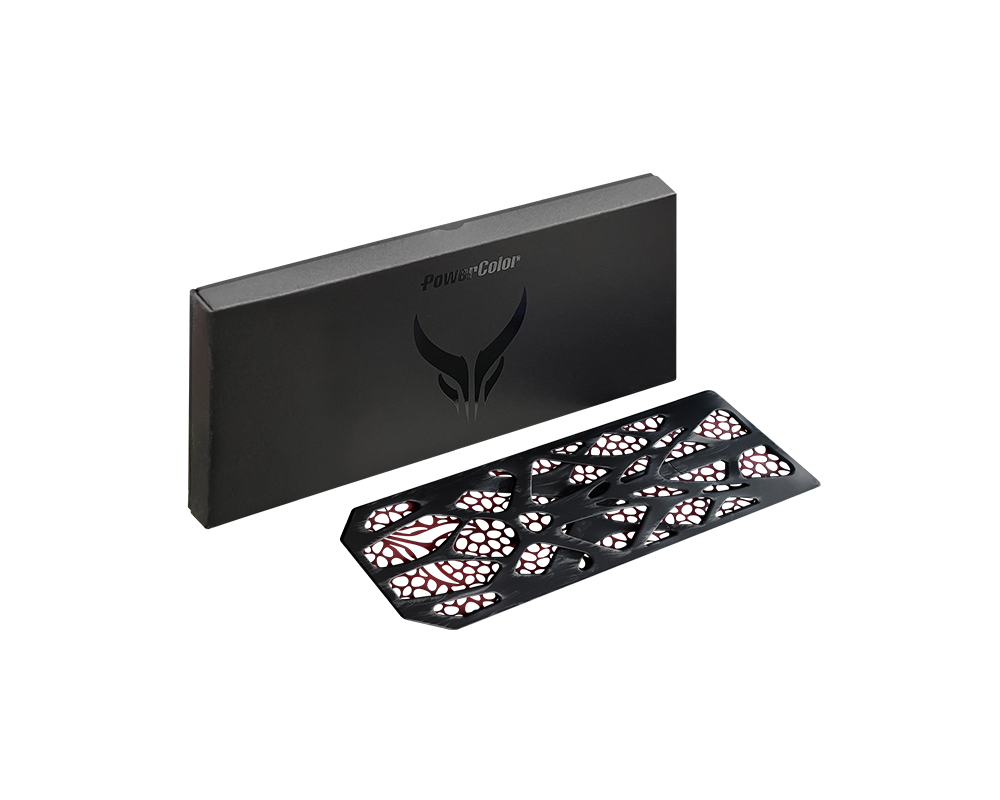 Видеокарта Заден панел за видео карти Powercolor Radeon RX 7900 XT/XTX Серия Red Devil Видеокарта Заден панел за видео карти Powercolor Radeon RX 7900 XT/XTX Серия Red Devil