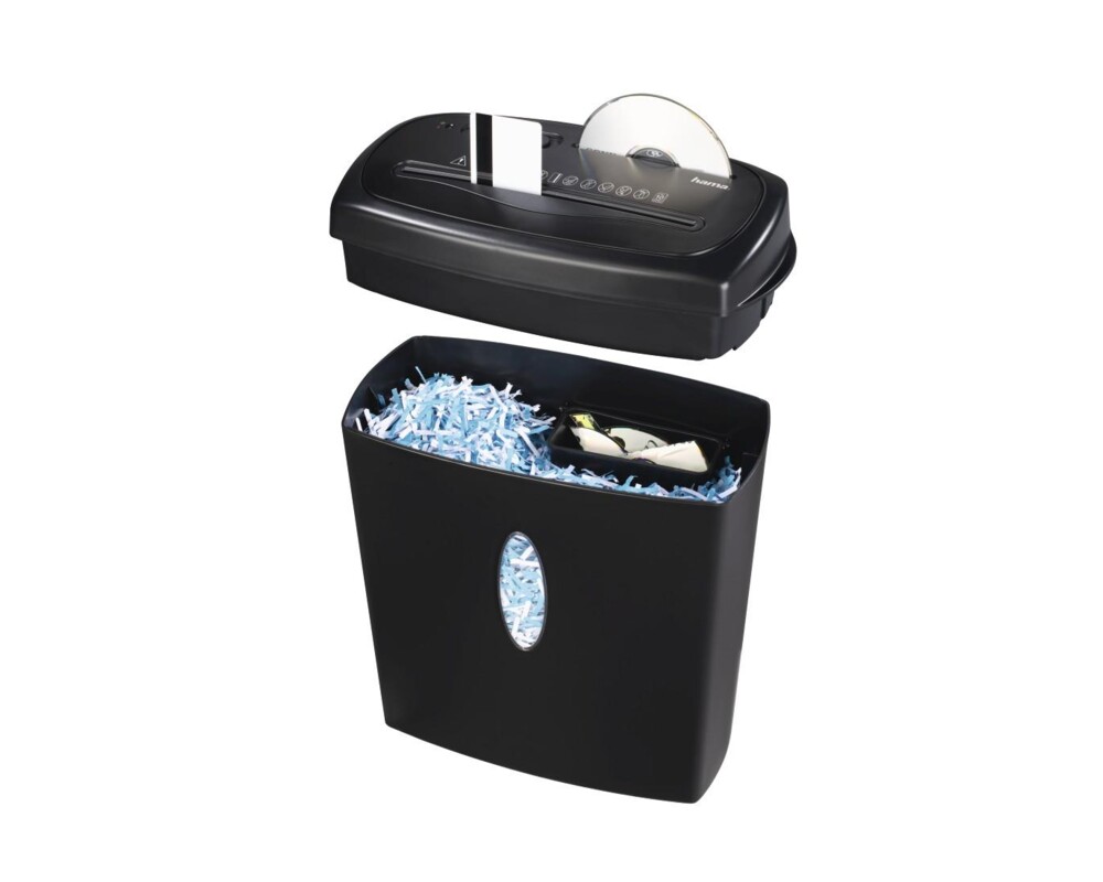 Шредер Hama Home X10CD, A4, 10 листа, CD/DVD, Черен 4 Шредер Hama Home X10CD, A4, 10 листа, CD/DVD, Черен 4