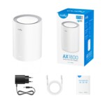 Рутер Безжична Mesh система Cudy AX1800, 1 - Pack, 2.4/5 GHz, 574 - 1201 Mbps 4 Рутер Безжична Mesh система Cudy AX1800, 1 - Pack, 2.4/5 GHz, 574 - 1201 Mbps 4