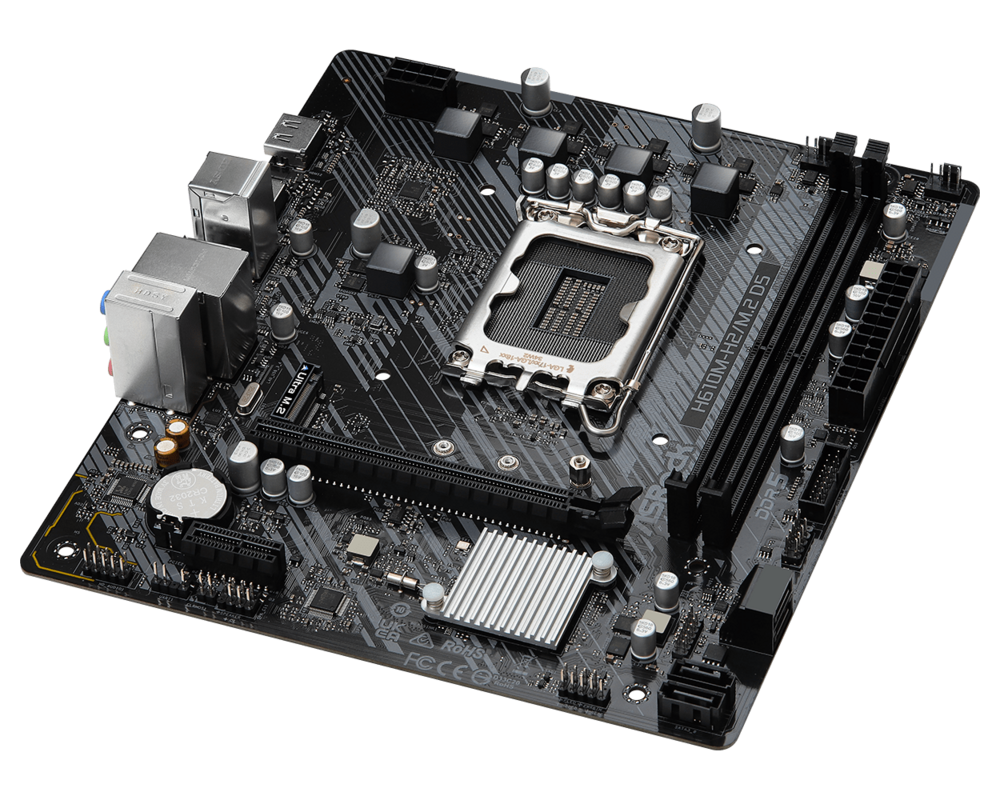 Дънна платка Asrock H610M-H2/M.2, LGA1700, DDR5, MATX 7 Дънна платка Asrock H610M-H2/M.2, LGA1700, DDR5, MATX 7