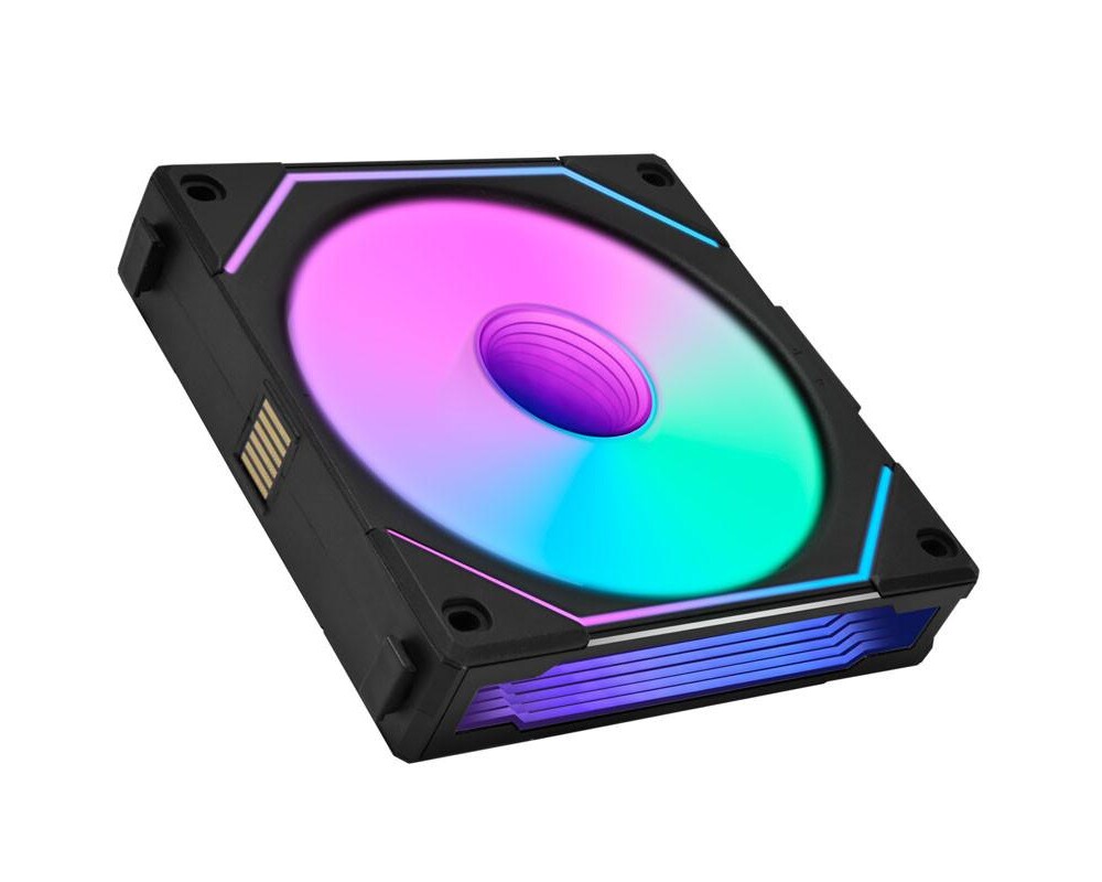 Вентилатор Lian-Li UNI SL-INF Reverse Blade, 120 мм, ARGB PWM, Черен Вентилатор Lian-Li UNI SL-INF Reverse Blade, 120 мм, ARGB PWM, Черен