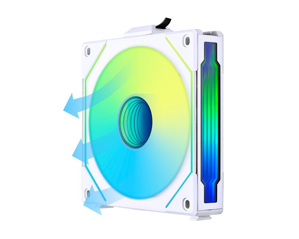 Вентилатор Lian-Li UNI SL-INF Reverse Blade, 120 мм, ARGB PWM, Бял 3 Вентилатор Lian-Li UNI SL-INF Reverse Blade, 120 мм, ARGB PWM, Бял 3