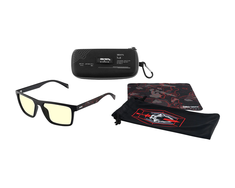 Очила за компютър Комплект GUNNAR x Call of Duty Alpha Edition - Onyx/Infrared - Amber - Очила + калъф Очила за компютър Комплект GUNNAR x Call of Duty Alpha Edition - Onyx/Infrared - Amber - Очила + калъф