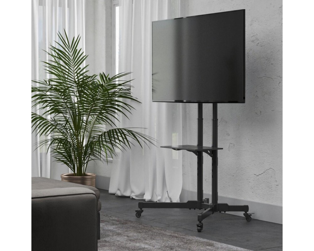 Стойка Мобилна стойка за TV HAMA Trolley , до / 75", 220874 14 Стойка Мобилна стойка за TV HAMA Trolley , до / 75", 220874 14